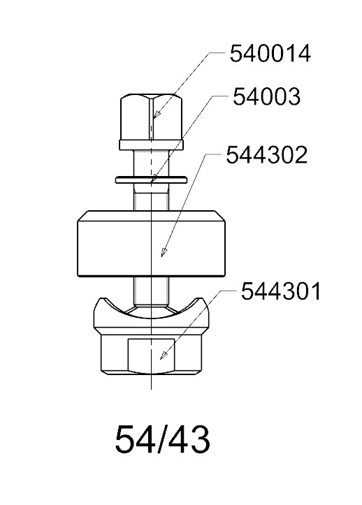 PERFORADOR REDONDO PARA CHAPA  FORZA  SERIE 54